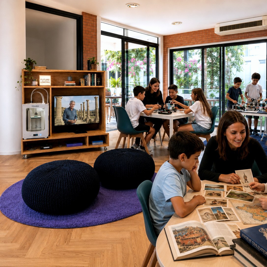 Attività di storia e robotica in corso nello spazio Nova